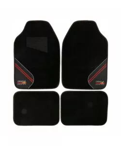 Set tappeti auto redbull "racing" nero e rosso 4 pezzi