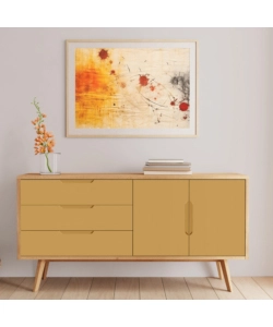 Pittura per restauro legno mobili "eco mobili" giallo miele 500 ml