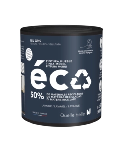 Pittura per restauro legno mobili 'eco mobili' blu grigio 500 ml