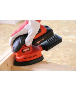 Levigatrice palmare a batteria valex - con batteria 2ah e caricabatterie