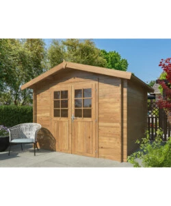 Casetta in legno da giardino "arisa" in abete impregnato 272x254x235 cm