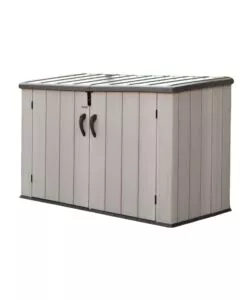 Box in resina lifetime 'storage' grigio scuro effetto legno 2124 lt 191x107x132 cm