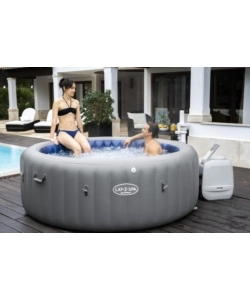 Piscina idromassaggio gonfiabile bestway "lay-z-spa santorini hydrojet pro" per 5-7 persone