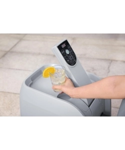 Piscina idromassaggio gonfiabile bestway "lay-z-spa santorini hydrojet pro" per 5-7 persone