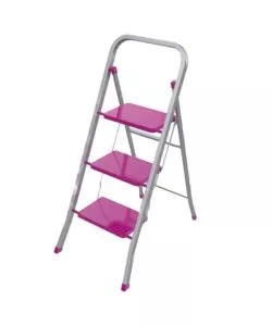 Scala pieghevole 'slimmy' in acciaio con 3 gradini portata 100 kg