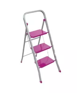Scala pieghevole "slimmy" in acciaio con 3 gradini portata 100 kg