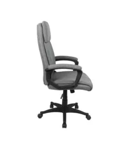 Sedia da ufficio bellahome "berkeley" in tessuto grigio melange 68x57x112-122 cm