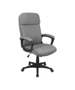 Sedia da ufficio bellahome "berkeley" in tessuto grigio melange 68x57x112-122 cm