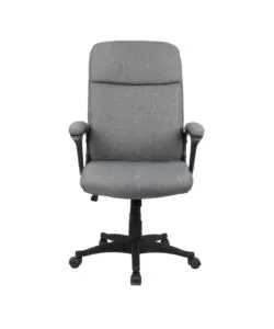Sedia da ufficio bellahome "berkeley" in tessuto grigio melange 68x57x112-122 cm