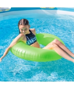 Piscina fuori terra con struttura rotonda intex "metal frame beachside" blu 305x305x76 cm - cod. 28206np