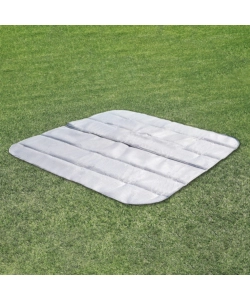 Piscina idromassaggio gonfiabile intex "greystone deluxe" grigio effetto pietra 4 posti 175x175x71 cm - cod. 28450