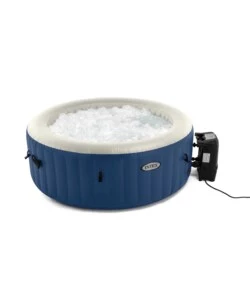 Piscina idromassaggio gonfiabile intex "bubble blue" 4 posti 180x180x66 cm - cod. 28486ex