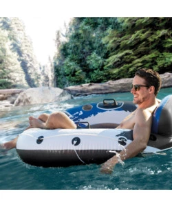 Ciambella gonfiabile intex "river run" blu 135x135 cm - cod. 58825eu