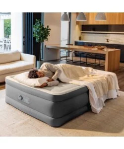 Materasso matrimoniale gonfiabile intex "truaire" marrone 152x203x51 cm - cod. 64040