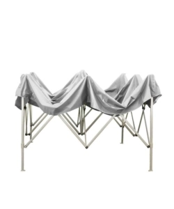 Gazebo richiudibile pieghevole riviera in tessuto impermeabile e anti uv bianco 3x2 m