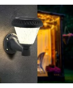 Applique led solare da esterno vtac a cono con telecomando 3in1