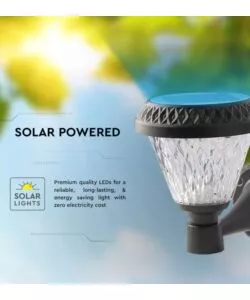 Applique led solare da esterno vtac a cono con telecomando 3in1