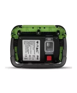 Faro led ricaricabile vtac con sos flash verde 4000k 20w