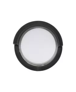 Applique led da esterno rotonda semicoperta vtac nero 3000k 7w