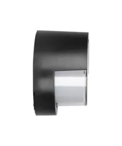 Applique led da esterno rotonda semicoperta vtac nero 3000k 7w