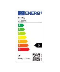 Applique led da esterno rotonda semicoperta vtac nero 3000k 7w