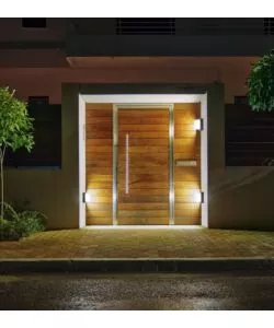 Applique led da esterno quadrata scoperta vtac nero 4000k 12w