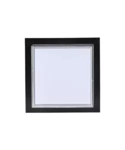 Applique led da esterno quadrata scoperta vtac nero 4000k 12w