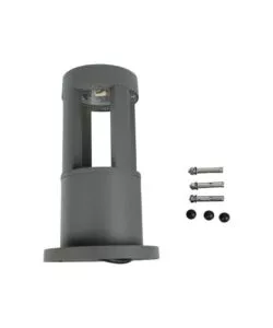 Lampada led da terra da esterno vtac grigio 3000k