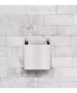 Applique led da esterno quadrata a doppio fascio luminoso vtac bianco 3000k