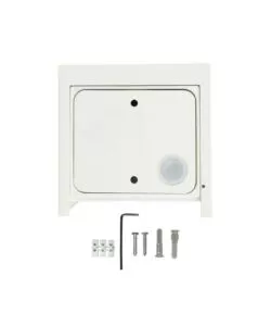 Applique led da esterno quadrata a doppio fascio luminoso vtac bianco 3000k