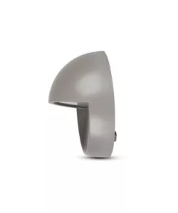 Faretto led segnapasso rotondo da 3w a plafone da esterno vtac grigio 4000k