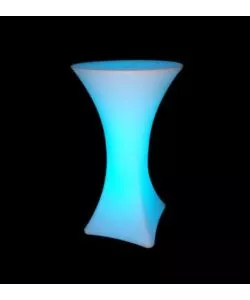 TAVOLO DA ESTERNO LED RGB VTAC CON TELECOMANDO BIANCO 60X60X110 CM