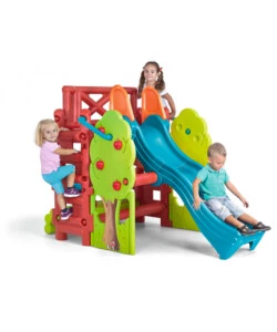 Casetta da giardino per bambini elica garden "bosco" in plastica multicolor 200x125x139 cm