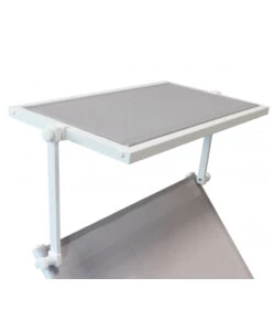 Sdraio reclinabile elica garden "madison" con tettuccio in alluminio bianco 195x78x32 cm