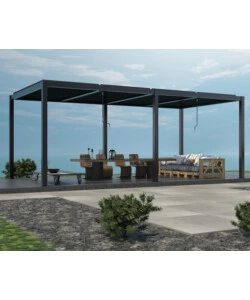 Pergola bioclimatica elica garden antracite 7,8x4x2,5 m