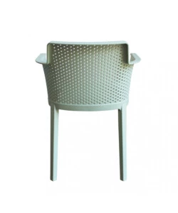 Sedia da esterno impilabile elica garden "cathy" in polipropilene verde menta 60x58x76,5 cm