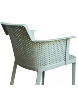 Sedia da esterno impilabile elica garden "cathy" in polipropilene verde menta 60x58x76,5 cm