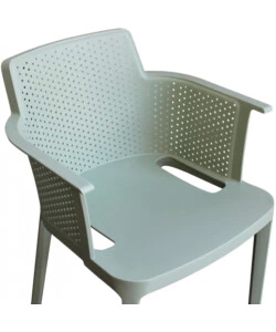 Sedia da esterno impilabile elica garden "cathy" in polipropilene verde menta 60x58x76,5 cm