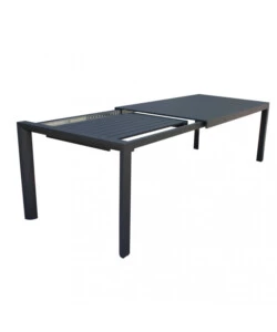 Tavolo da giardino allungabile elica garden "houston" in alluminio antracite 160/240x100x75 cm
