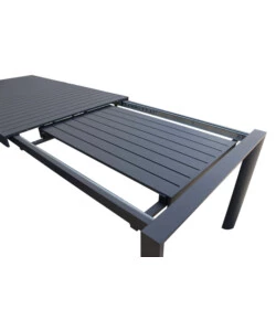 Tavolo da giardino allungabile elica garden "houston" in alluminio antracite 160/240x100x75 cm