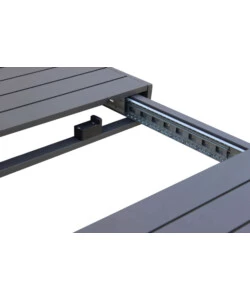 Tavolo da giardino allungabile elica garden "houston" in alluminio antracite 160/240x100x75 cm