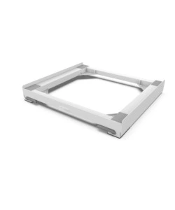 Base antivibrazione per lavatrice e asciugatrice con ruote e freni "wash evo" bianco 61,4x9,5x57 cm