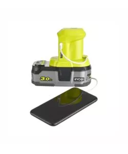 Adattatore a batteria con usb ryobi "r18usb-0" solo corpo macchina 18 v
