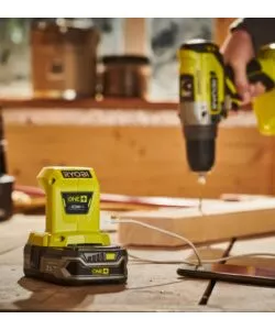 Adattatore a batteria con usb ryobi "r18usb-0" solo corpo macchina 18 v