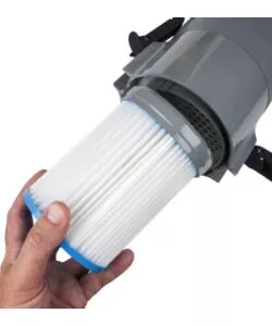 Pulitore a batteria autonomo per piscine gre "vcb50p" 30w