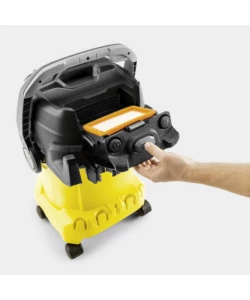 Aspiratore solidi liquidi elettrico karcher "kwd 5 v-25/5/22" 1100w 25lt 70 l/s