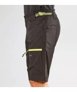 Pantalone da lavoro corto u-power "ares" black carbon taglia xl