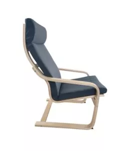 Poltrona bella home "lilibet" grigia in legno di faggio 67x86x97 cm