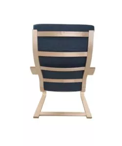 Poltrona bella home "lilibet" grigia in legno di faggio 67x86x97 cm