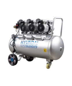 Outlet - usato per prova - compressore aria silenziato hyundai 100l 3hp - cod. 65704